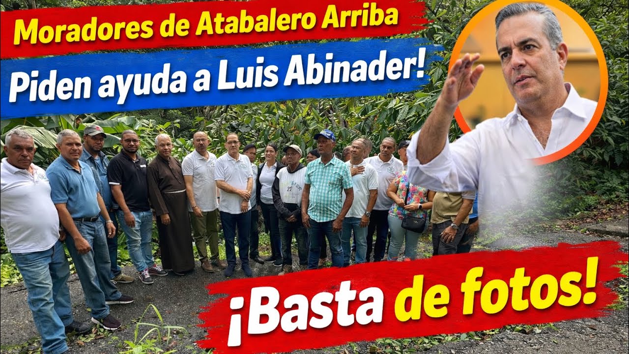 Moradores de “Atabalero” dicen estar cansados de fotos ahora quieren solución!