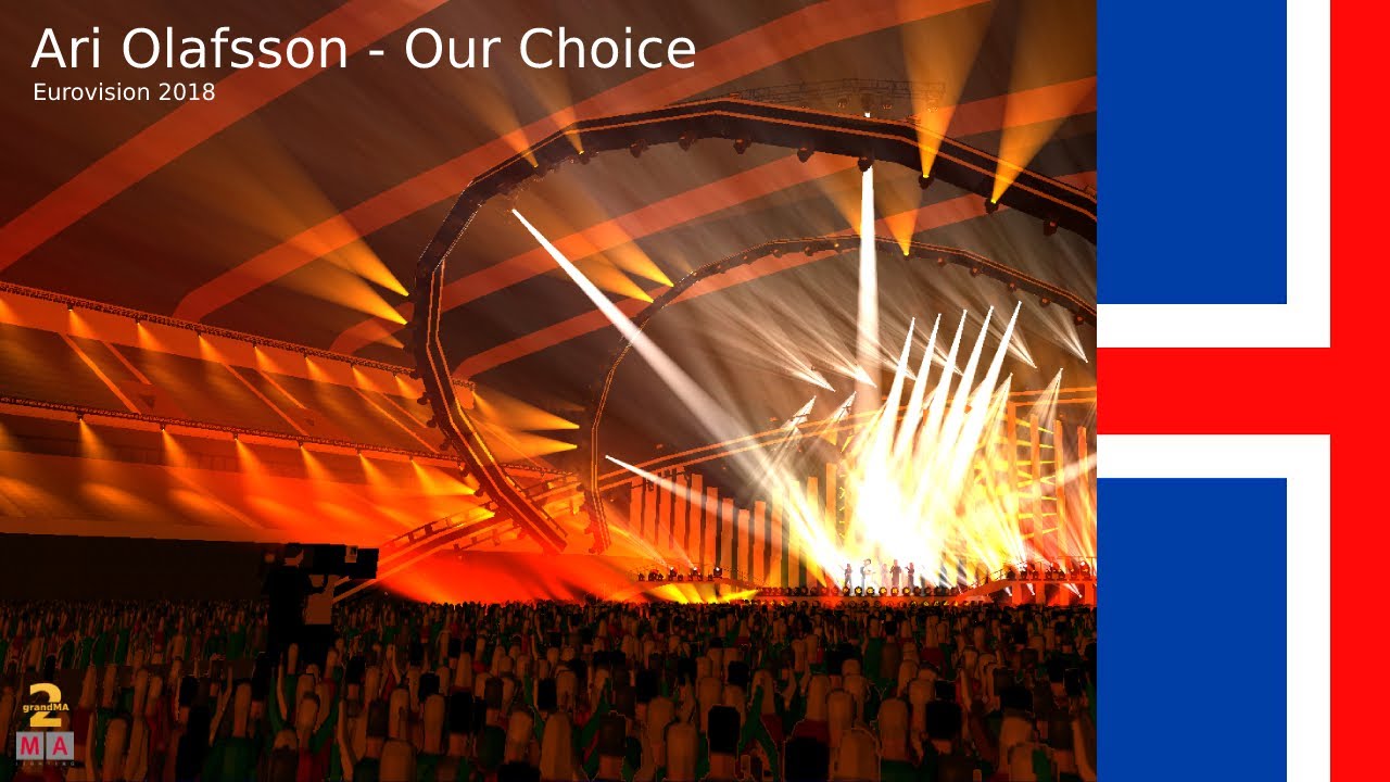Ari Ólafsson - Our Choice | Eurovision 2018 | grandma2 - timecoded lightshow