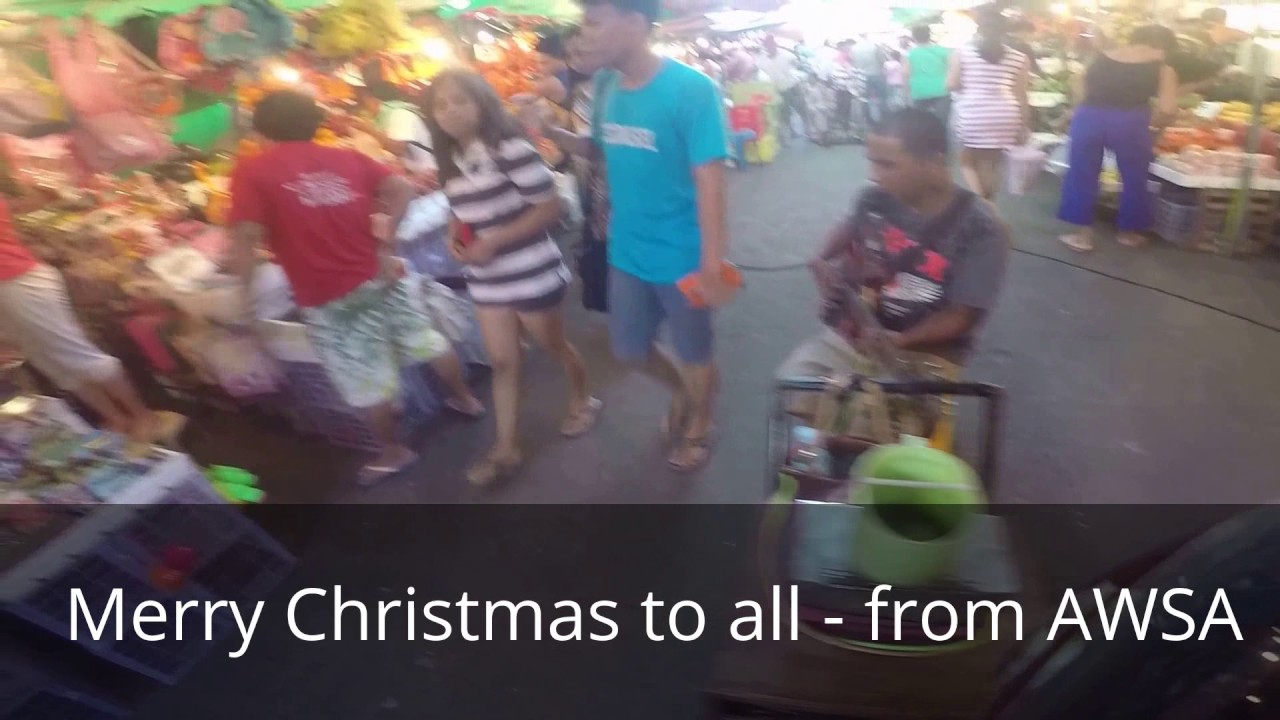 Philippine massage therapist Typical Philippine marketplace during Christmas