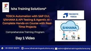 TOSCA SAP Day 1 Video on 21st June. +91-9133190573 to enroll.