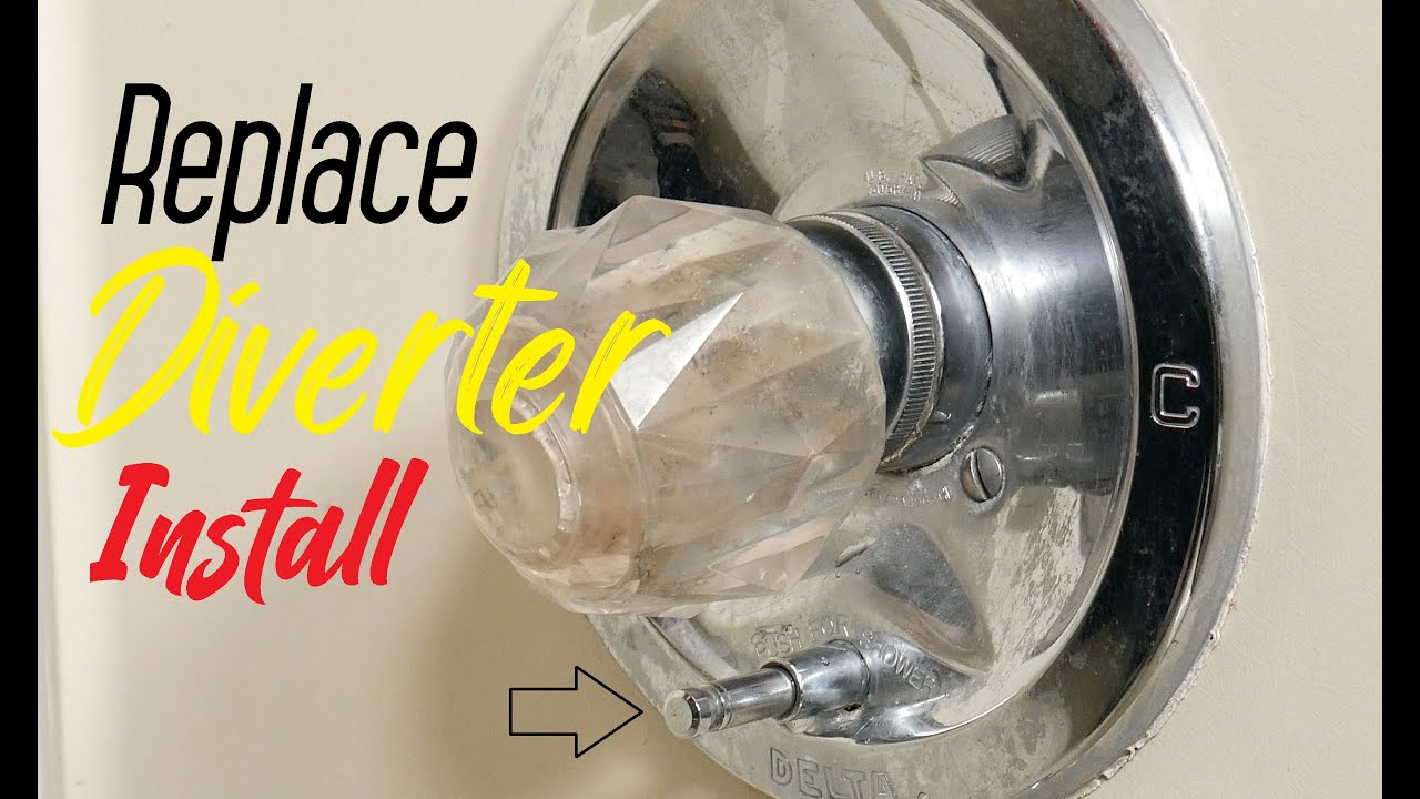 How To Replace Install Diverter Push Button Shower Tub Easy Simple