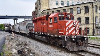 Chasing 2-G64 around Milwaukee, WI with a CP PacMan SD40-2! 6/23/19