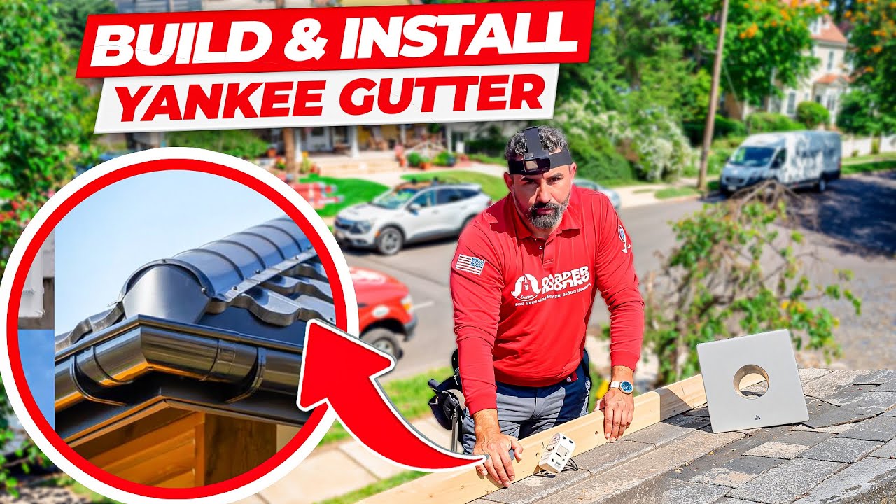 How to Build & Install a Yankee Gutter. Old School Gutters 🔨 - YouTube
