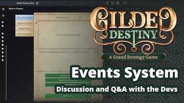 Gilded Destiny Events System: Discussion with the Devs