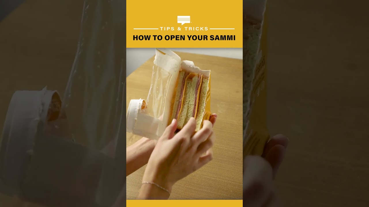 How to Open your Sammi Sandwich - grabasammi.com