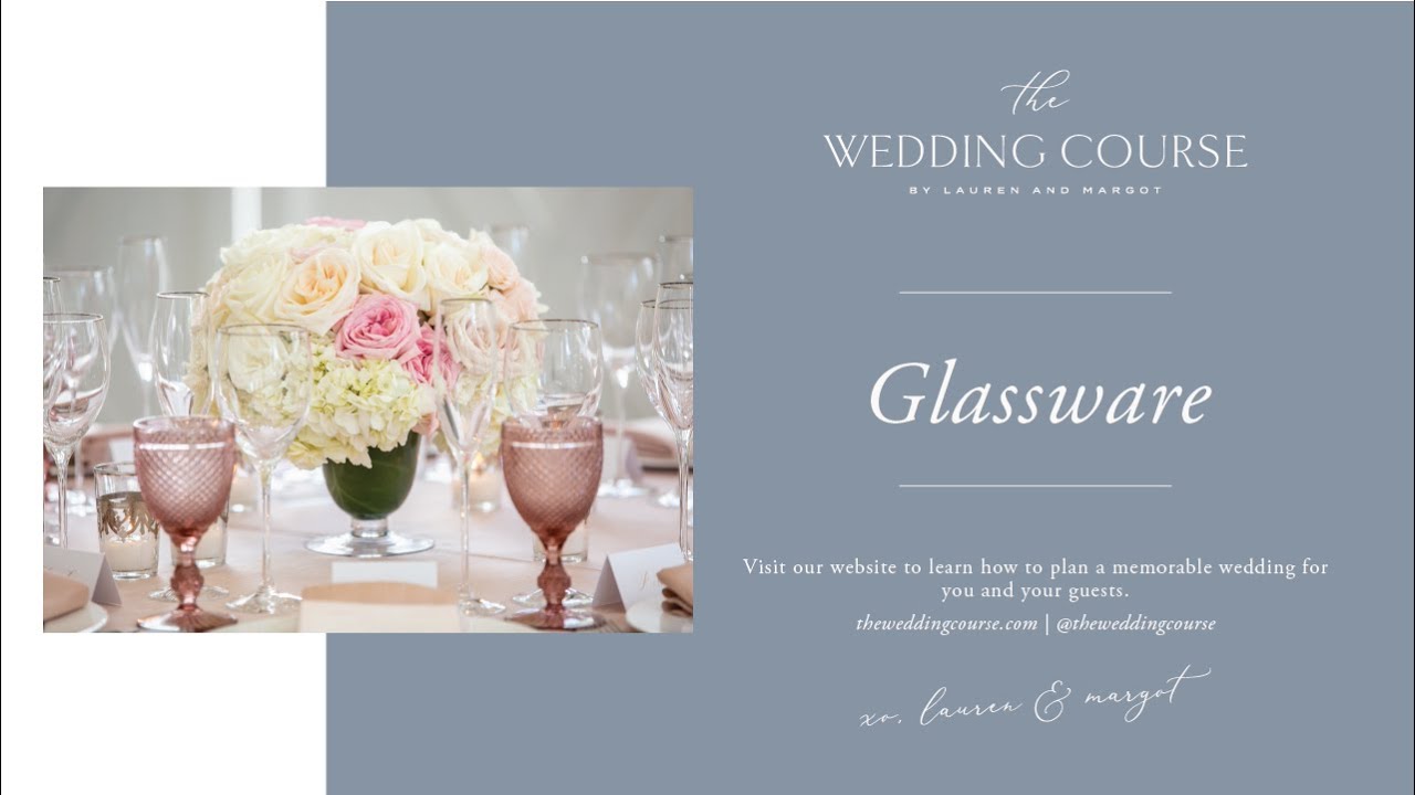 Enhance Your Wedding Table Design with Glassware
