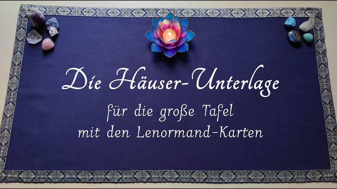 Lenormand Häuserunterlage für die große Tafel