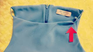 How to put a spaghetti strap into a dress/ repair a broken strap
