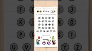 Apa huruf terakhir pada alfabet brain test level 21 screenshot 5