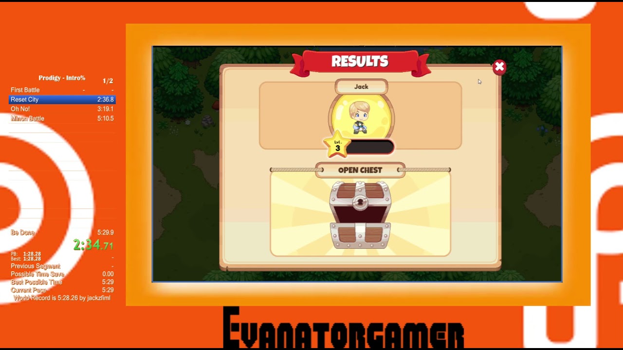 [Former World Record] Prodigy Intro% Speedrun In 