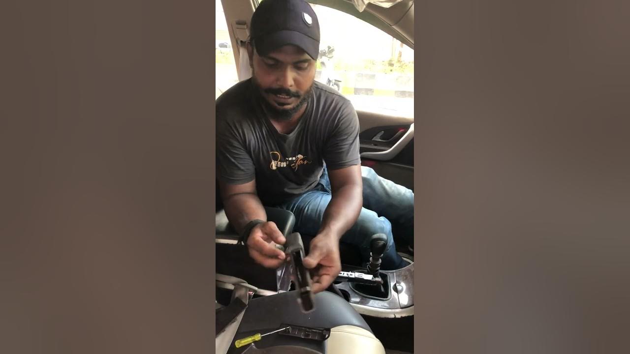 HOW TO INSTALL HANDBRAKE LEVER COVER OF XUV500😘 spareparts xuv500 