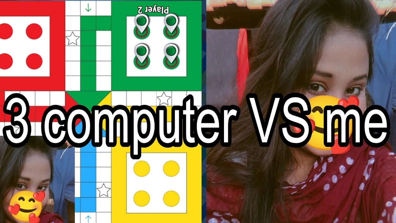 Ludo 🤴King Is Live 🎲 Me Vs 3 Computer 🖥️ Game Play / Fun With Ludo King ...