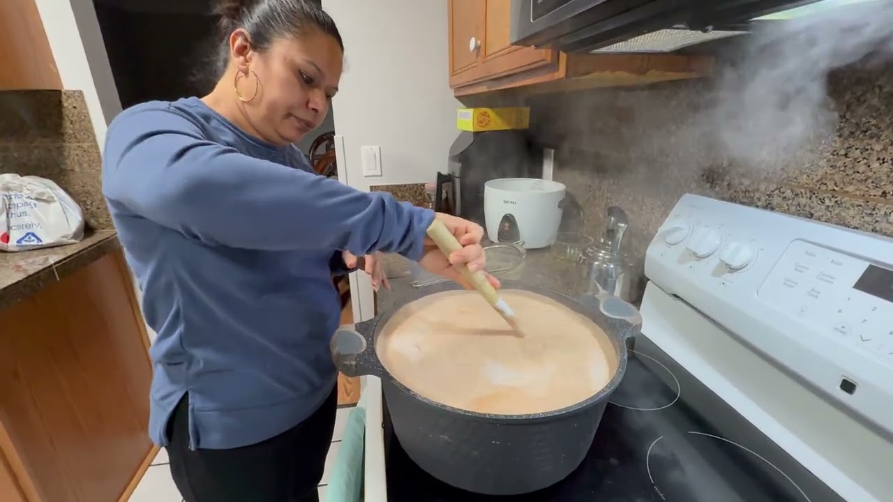 Haciendo Champurrado paso a paso 