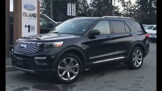 2020 Ford Explorer Platinum 4WD Review| Island Ford 2020 Ford Explorer Platinum 4wd Review Walk Around I Even Sit In It