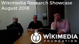 Wikimedia Research Showcase - August 2018