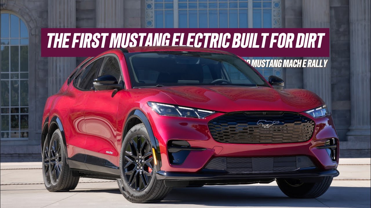 Ford Mustang Mach-E Rally 2025 года: первый электрический Mustang, созданный для бездорожья.