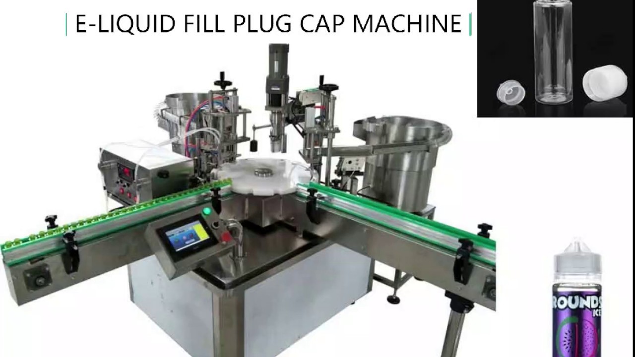 Automatic E Liquid E Juice Cigarette Bottle Filling Capping Machine ...