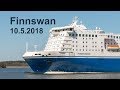 Finnswan leaving Naantali, Finland - May 2018