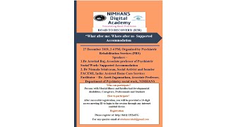 R2R Caregivers' Programme, 22-11-2019: “What after me: Where after us- Supported Accommodation-1