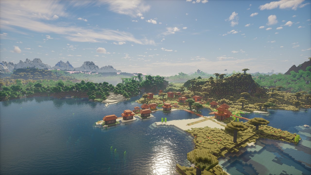 Relaxing Minecraft 4K | Cinematic Village with Photon Shader - YouTube