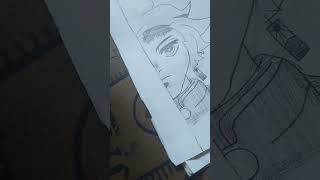 face reveal on 200 subscribers | pls subscribe| tanjiro drawing #naruto #freefire #automobile #main