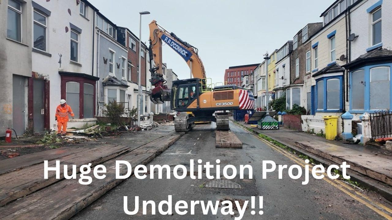 🚧 Blackpool's Massive Demolition Project To Date Gets Underway!! 10th September 2025. HUGE PROJECT!!