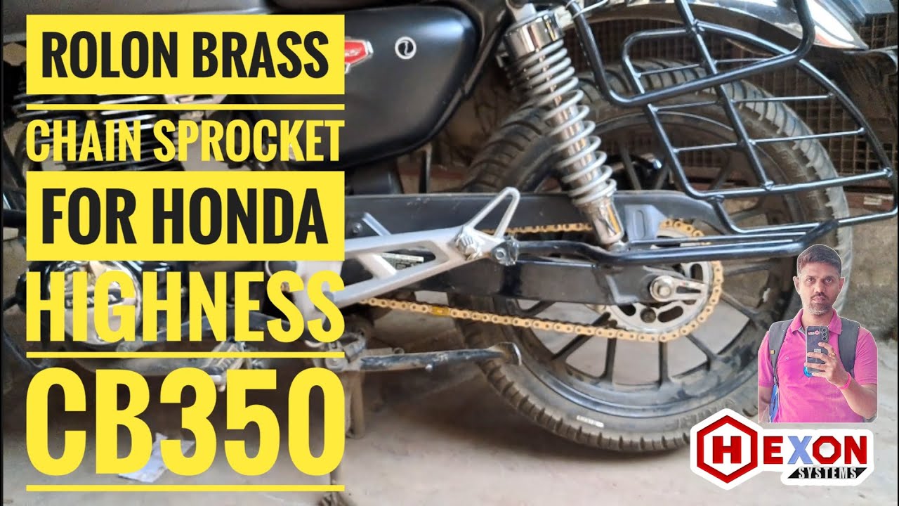 HONDA HIGHNESS CB350 ROLON BRASS CHAIN SPROCKET INSTALLATION YouTube