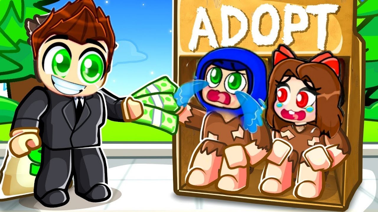 Adopted By RICH Family In Roblox !