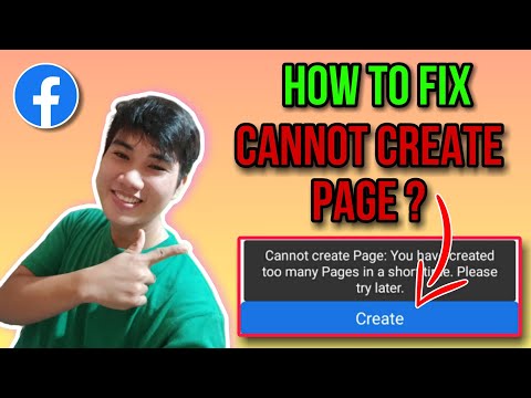 HOW TO FIX CANNOT CREATE PAGE YOU HAVE CREATED TOO MANY PAGES IN A SHORT TIME PLEASE TRY LATER?