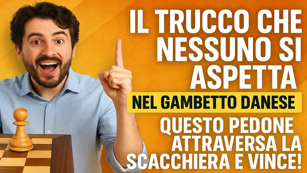 Il trucco che nessuno si aspetta nel Gambetto Danese. Questo pedone attraversa la scacchiera e vince
