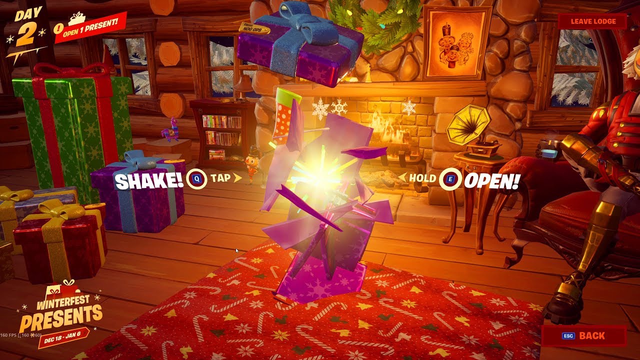 Fortnite Winterfest 🎁 Christmas Present Day 2 Opening New Gift Item! -  YouTube