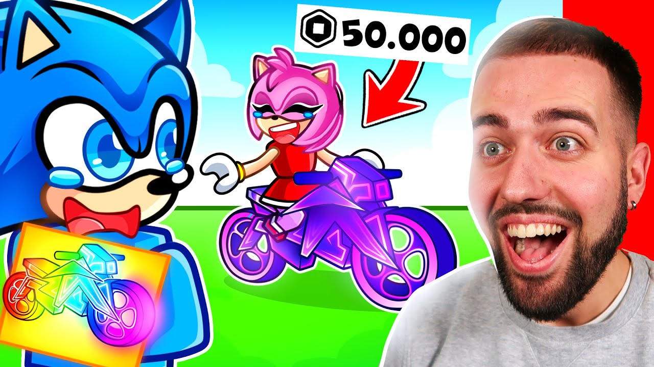 PAYER Pour IMPRESSIONNER AMY sur ROBLOX BIKE OBBY !! SHADOW veut AUSSI !