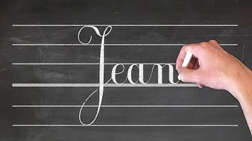 Ecrire Jean 🖋 prénom  lettres cursives attachées 📕 Ecole Primaire - CP-CE1-CE2