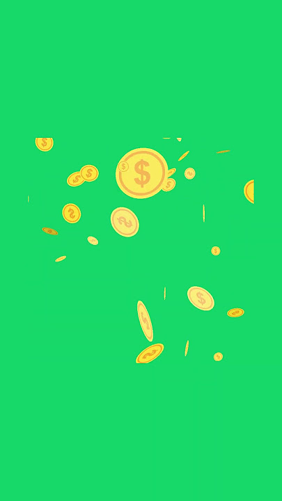 green screen falling money #shorts #greenscreen #money #dollarcoins