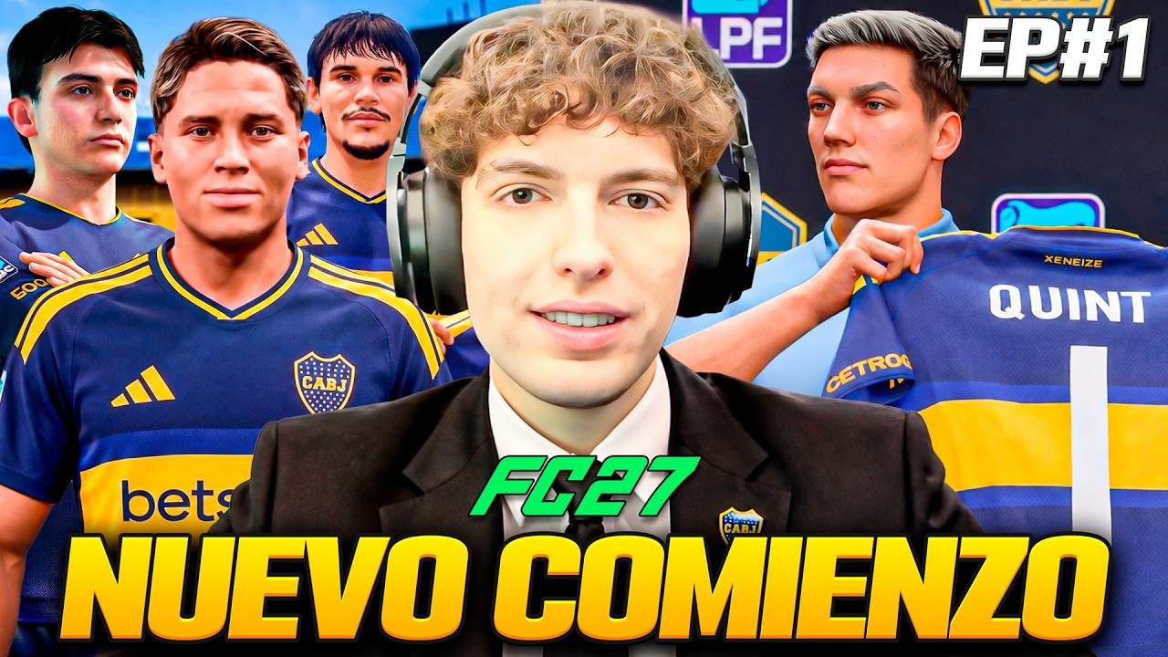 COMENCE UN MODO CARRERA EN EL FC 27 CON BOCA JUNIORS DE ENTRENADOR... EPISODIO 1