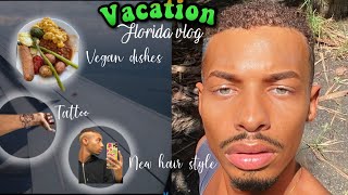 Vlog: Vacation To Florida | New Hair, Tattoos, Vegan Food, Etc