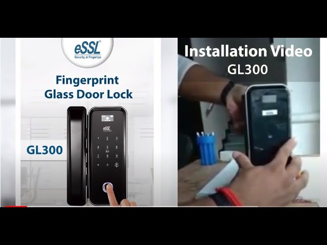 JCG600 Office Security Smart Fingerprint Glass Door Lock