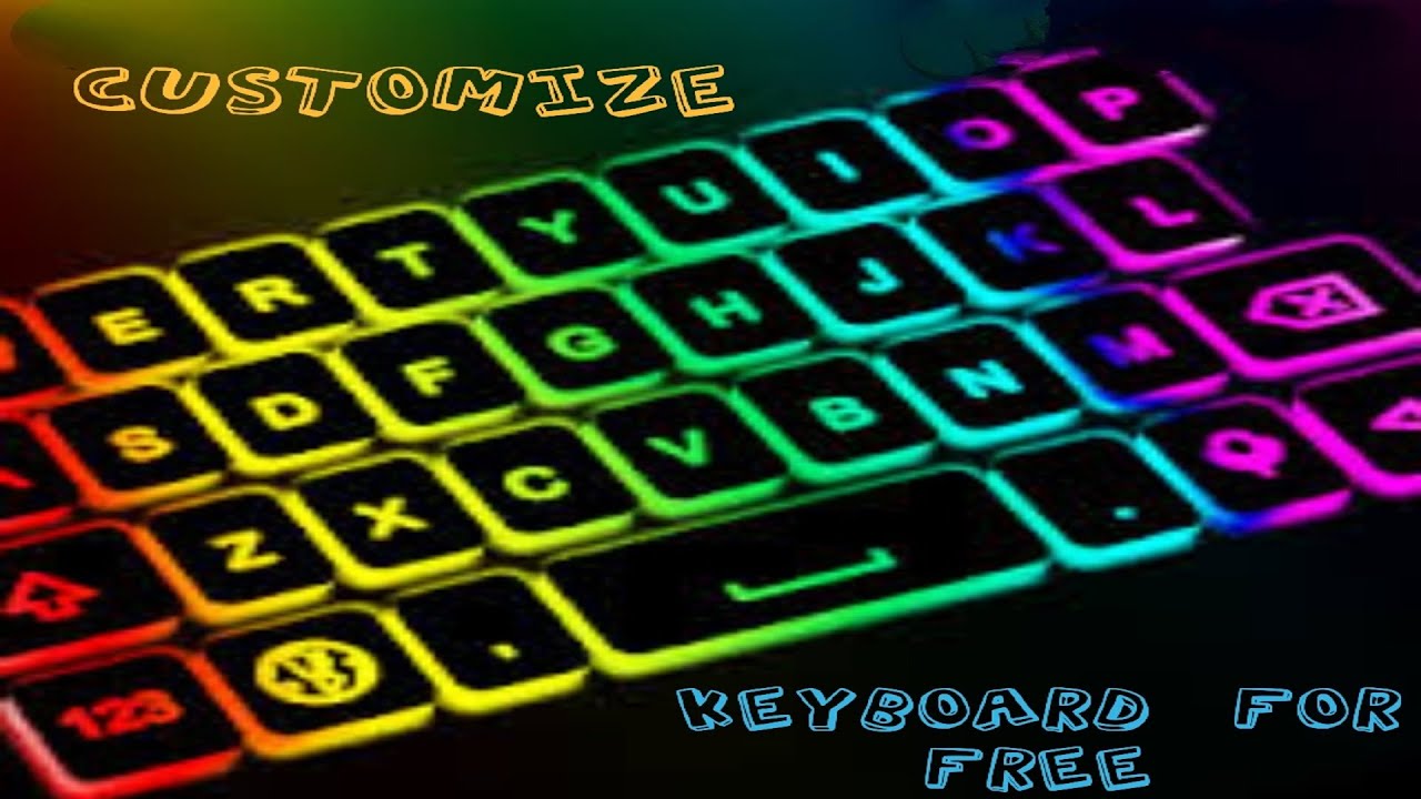how to customize keyboard Easily # neon led light #App Bytes - YouTube