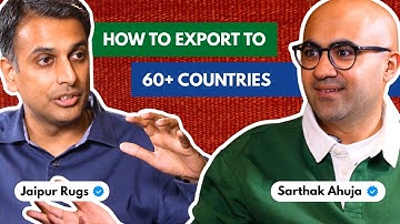 How to Find Foreign Buyers | Founder’s Office with Sarthak Ahuja | Jaipur Rugs | Episode 18