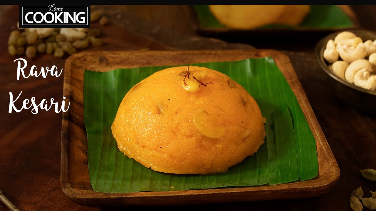 Rava Kesari Sooji Halwa Recipe Semolina Kesari Kesari Bath