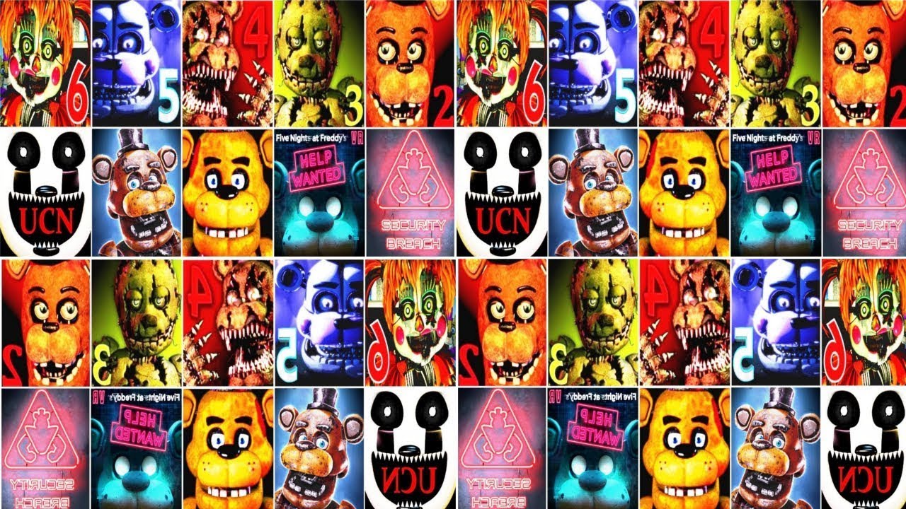 guess all the fnaf characters fnaf 1-4, 159 plays