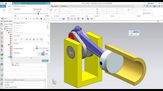 Siemens NX Motion: Crank Piston Mechanism