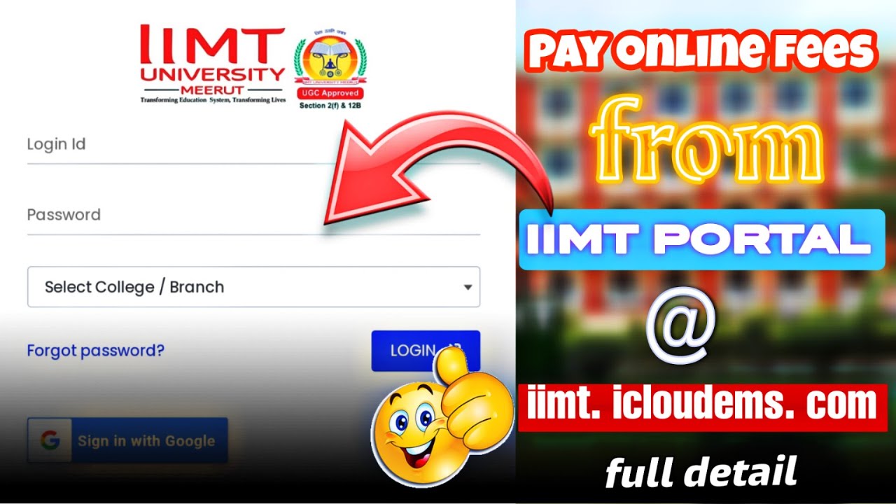 how to pay online fees from iimt portaliimt group of college