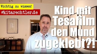 Kitarecht Folge 372 - Kind In Der Kita Den Mund Zugeklebt? Kündigung Für Erzieher?