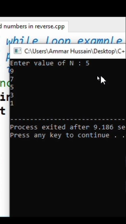 #66 C++ program to Print first N Odd Numbers in Reverse Order | C++ ...