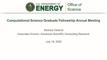 DOE CSGF 2022: DOE Office of Science Welcome