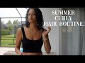 Summer Curly Hair Routine for Fine 3a-3c Hair // Volume & Definition Edition | Sydney Hyatt