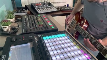 Friday party jam - Akai force, TR8S, Microfreak and electric guitar