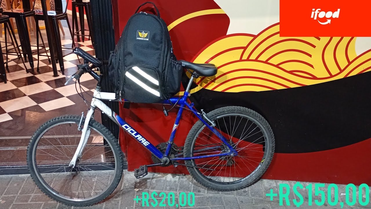 FIZ ENTREGAS NO IFOOD COM A BICICLETA ARO 26! | DELIVERY - BIKE VLOG 