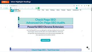 How to Highlight H1-H6 Headings on Any Page | Check Page SEO